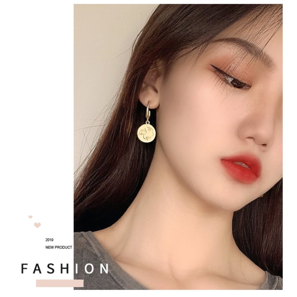 💙Art Face Charm Earrings - Picture 2 of 8